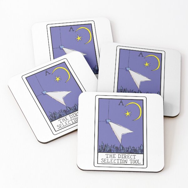 Item preview, InDesign Direct Selection Tool Tarot Card designed and sold by Amanda Weisbrod.