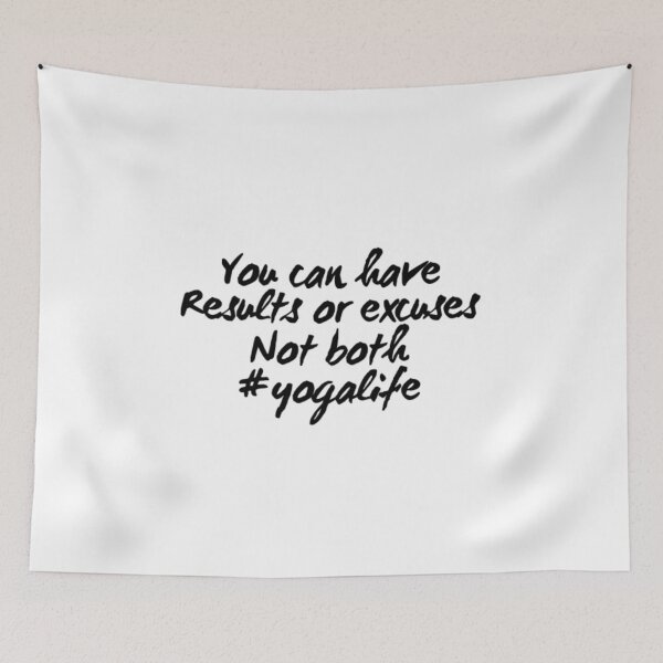 Item preview, Results or Excuses Yogalife designed and sold by RiseandShineTee.