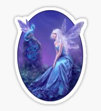 Luminescent Fairy & Dragon Art Sticker