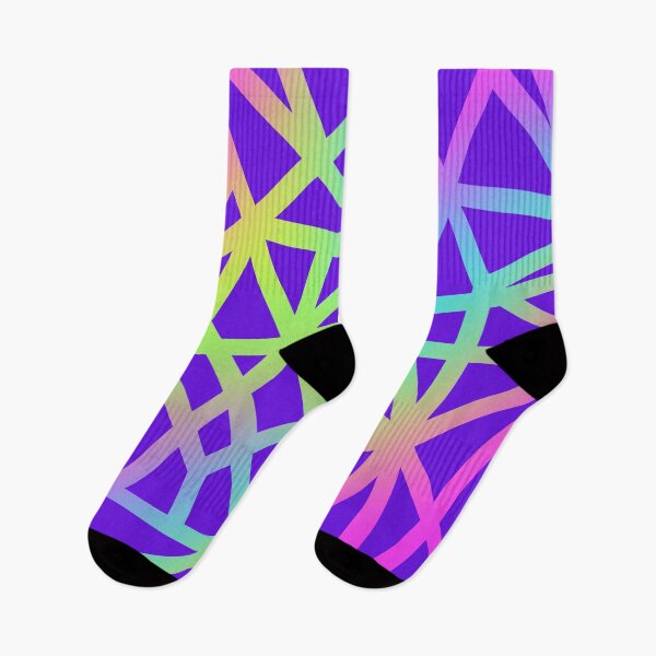 Item preview, Purple Geometric Rainbow Lines designed and sold by Whoopsidoodle.