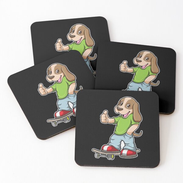 Item preview, Dog as Skater with Skateboard designed and sold by Snabdesign84.