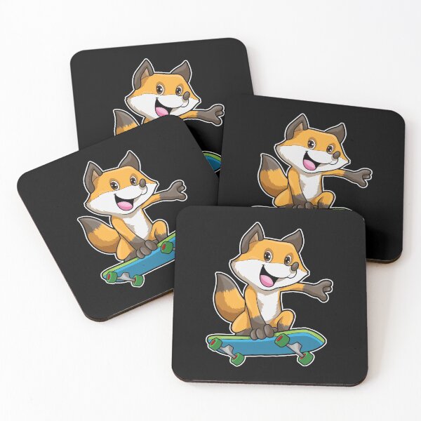 Item preview, Fox as Skater with Skateboard designed and sold by Snabdesign84.