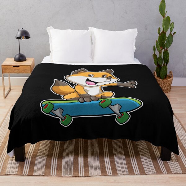 Item preview, Fox as Skater with Skateboard designed and sold by Snabdesign84.