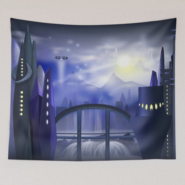 Item preview, Galactic Metropolis  designed and sold by serenaking.