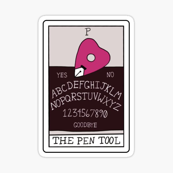 InDesign Tarot Card Pen Tool Sticker