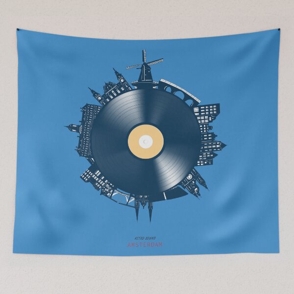 Item preview, amsterdam skyline vinyl designed and sold by BekimART2.