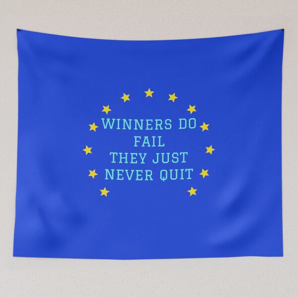 Item preview, WINNERS DO FAIL THEY JUST NEVER QUIT designed and sold by Wise-Words-4U.