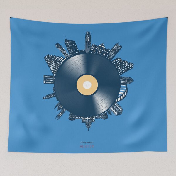 Item preview, austin skyline vinyl designed and sold by BekimART2.