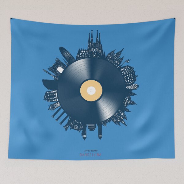 Item preview, barcelona skyline vinyl designed and sold by BekimART2.