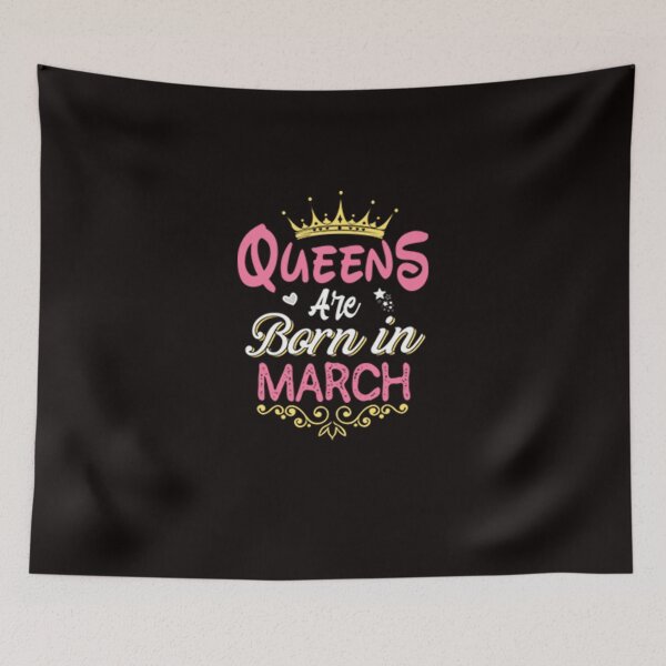 Item preview, Queens Are Born In MARCH designed and sold by CR-SHOP.