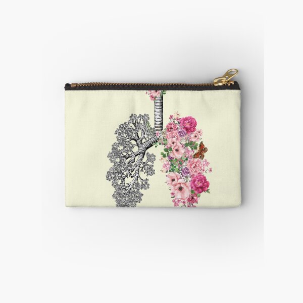 Artikelvorschau, Lungenkrebsbewusstsein, blühende rosa Rosen, Anatomie, Aquarell entworfen und verkauft von Collagedream.
