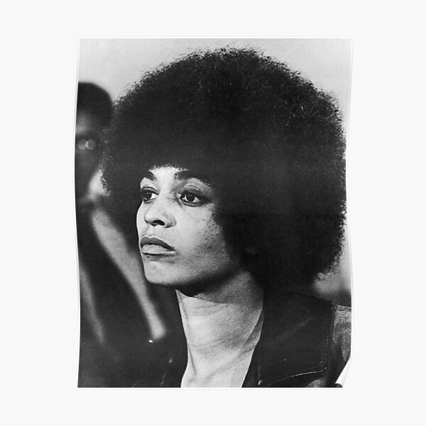 Angela Davis 60s Black Panthers Photo Poster