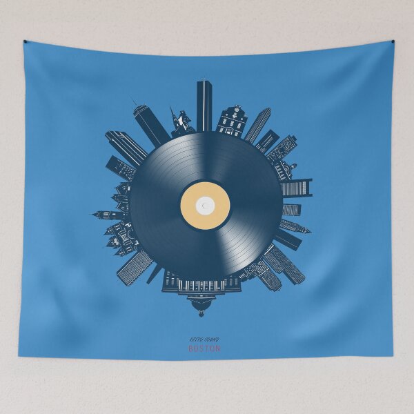 Item preview, boston skyline vinyl designed and sold by BekimART2.