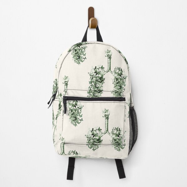 Item preview, lungs cancer awareness,butterflies dark green floral, anatomy, watercolor designed and sold by Collagedream.