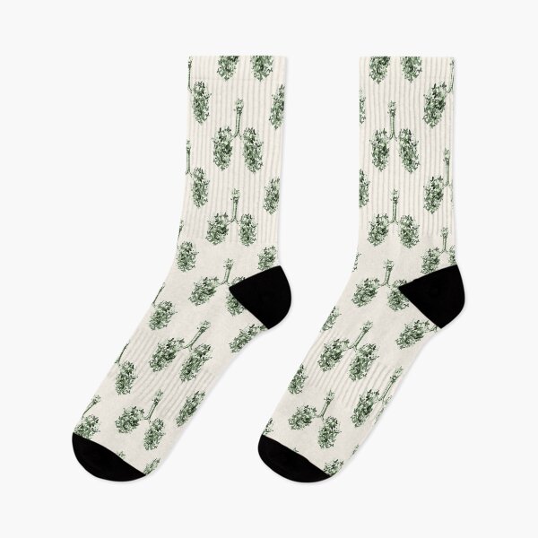 Item preview, lungs cancer awareness,butterflies dark green floral, anatomy, watercolor designed and sold by Collagedream.