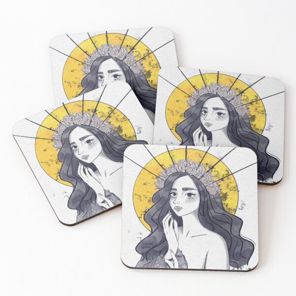 Item preview, Black and White Persephone designed and sold by Bumblebeeillust.