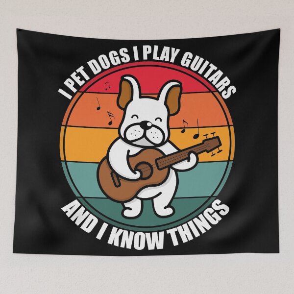 Item preview, I Pet Dogs I Play Guitars And Know Things designed and sold by Giacob.