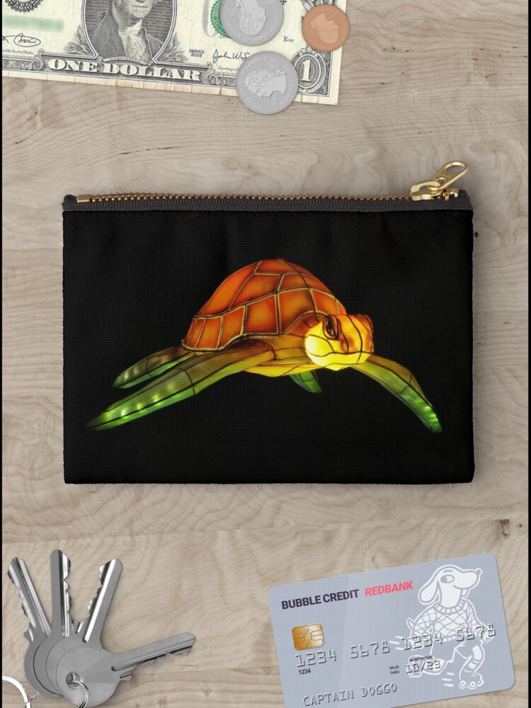 Thumbnail 3 of 4, Zipper Pouch, Floating Turtle designed and sold by kostolany244.