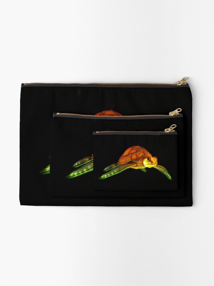 Thumbnail 2 of 4, Zipper Pouch, Floating Turtle designed and sold by kostolany244.