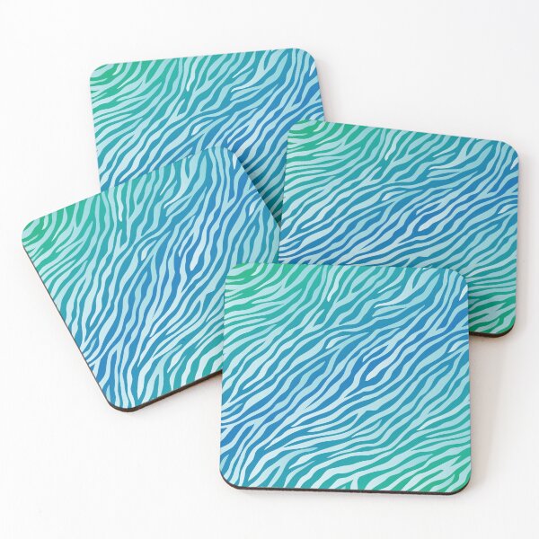 Item preview, Savage Blue Green Tiger Pattern Animal Print Wild Safari designed and sold by GDCdesigns.