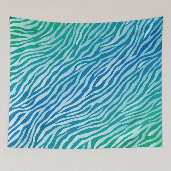Item preview, Savage Blue Green Tiger Pattern Animal Print Wild Safari designed and sold by GDCdesigns.