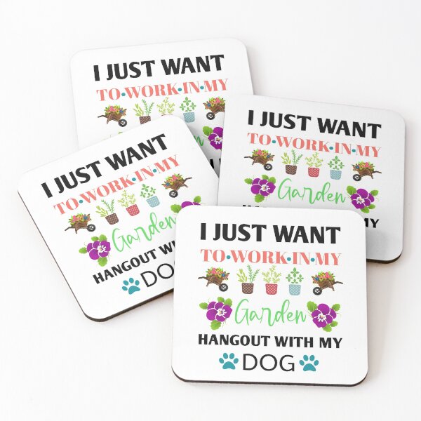Item preview, Work In My Garden And Hangout With My Dog Funny Pet Lover,Best Gifts for Gardeners - Unique Gardening Gifts,Gardening gifts for Dad designed and sold by Essakhi12.