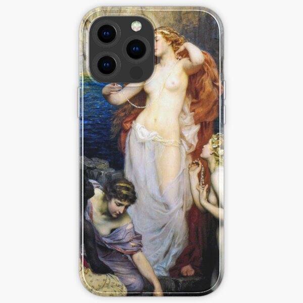 The Pearls Of Aphrodite – (Herbert James Draper)  Герберт Дрейпер - Жемчуг Афродиты iPhone Soft Case