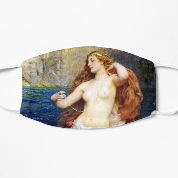 The Pearls Of Aphrodite – (Herbert James Draper)  Герберт Дрейпер - Жемчуг Афродиты Flat Mask