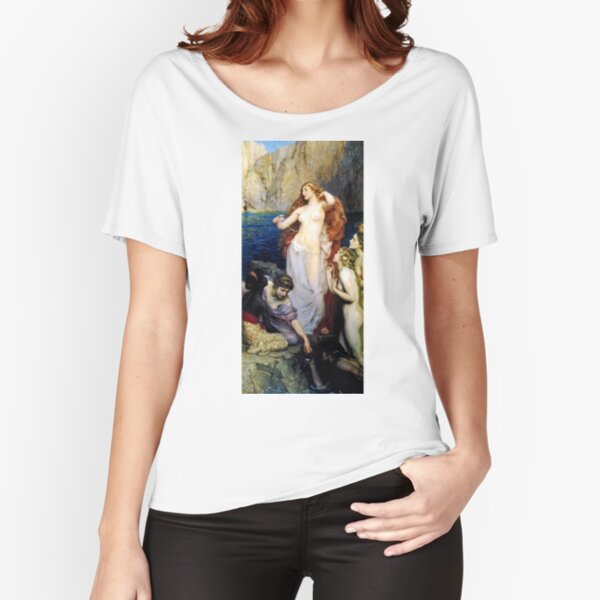 The Pearls Of Aphrodite – (Herbert James Draper) Relaxed Fit T-Shirt