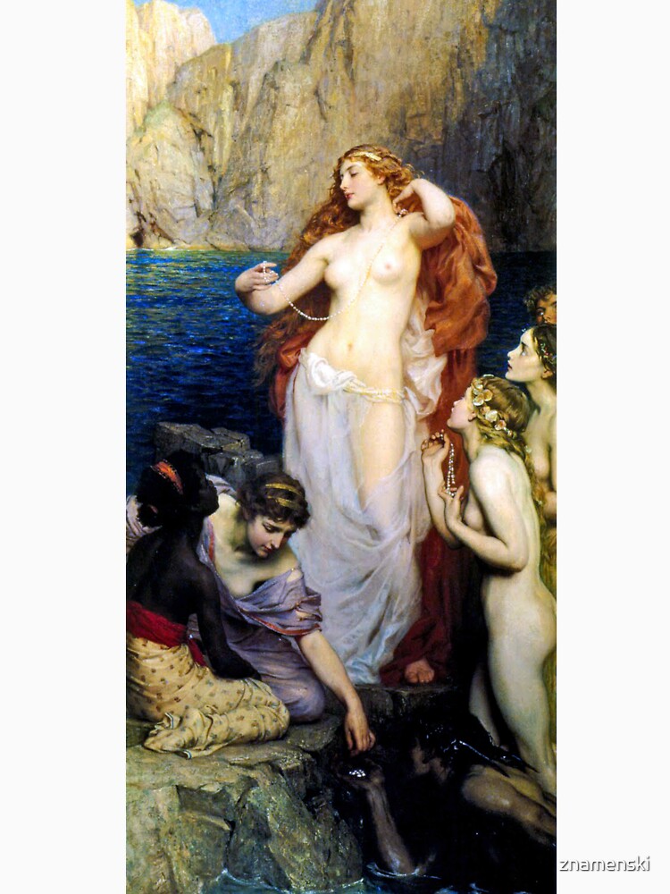 The Pearls Of Aphrodite – (Herbert James Draper) Герберт Дрейпер - Жемчуг Афродиты #ThePearlsOfAphrodite #Pearls #Aphrodite #HerbertJamesDraper by znamenski