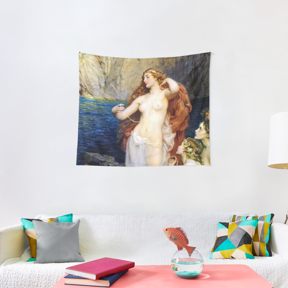 The Pearls Of Aphrodite – (Herbert James Draper) Герберт Дрейпер - Жемчуг Афродиты Tapestry