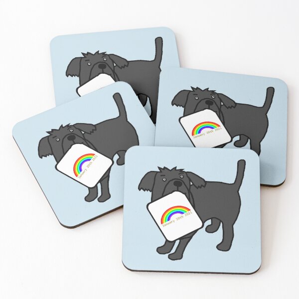 Item preview, Biden Harris Inauguration Rainbow Cute Dog designed and sold by ellenhenry.
