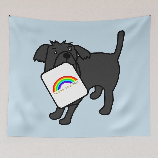 Item preview, Biden Harris Inauguration Rainbow Cute Dog designed and sold by ellenhenry.