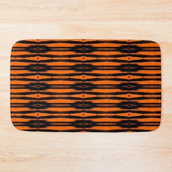 Item preview, Unique Orange and Black Repeating Horizontal Pattern Striped Tiger Eye Of The Storm Design designed and sold by TeachUrb.