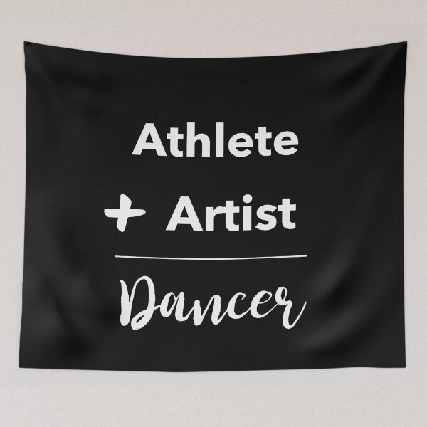 Item preview, Athlete Artist Dancer, Athlete plus Artist equals Dancer designed and sold by DiscGolfTees.