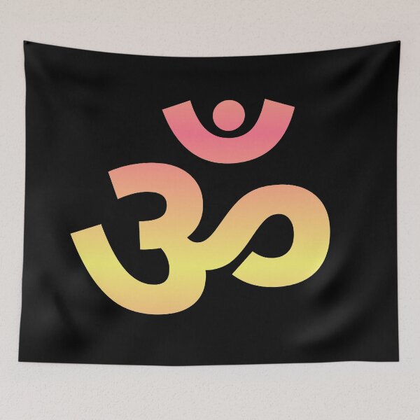 Item preview, Indian Om Yoga Symbol With Original Colors | Funny Savasana Yoga designed and sold by Design-Maniya.