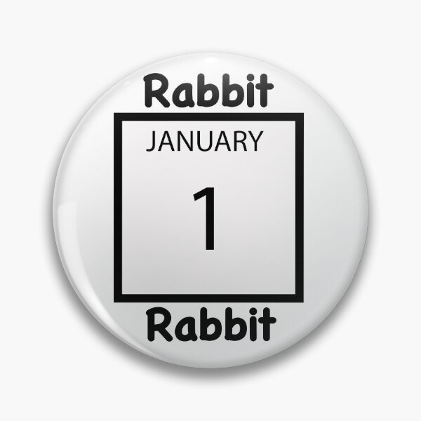 Item preview, Rabbit Rabbit On The First (Black) designed and sold by Getonboardman.
