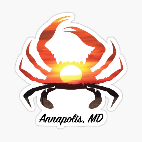 Item preview, Chester River Sunrise Crab - Annapolis designed and sold by BranningBrand.