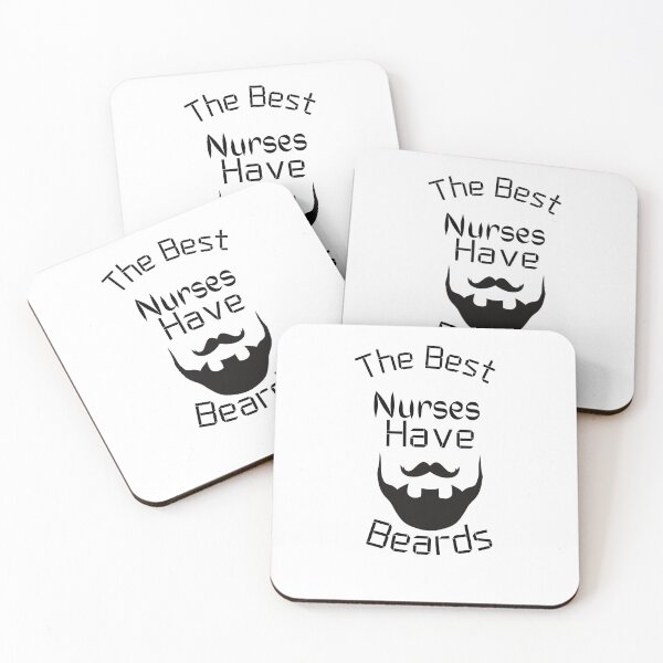Item preview, The Best Nurses Have Beards funny nurse gift designed and sold by Miaberzo.