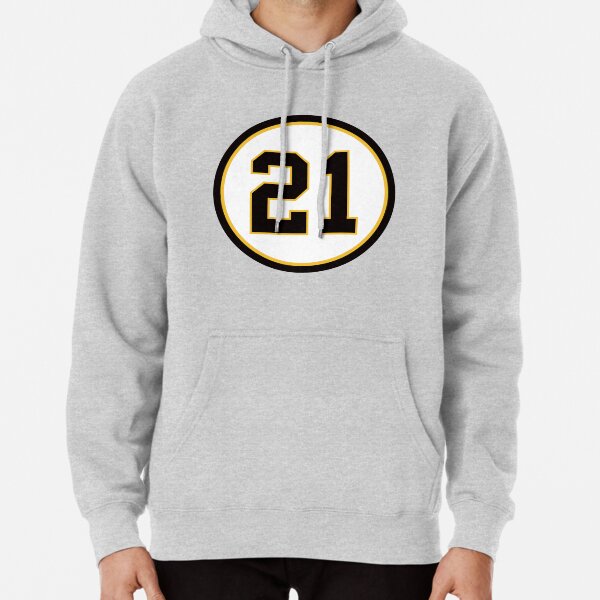 Roberto Clemente #21 Pullover Hoody L / Heather Black