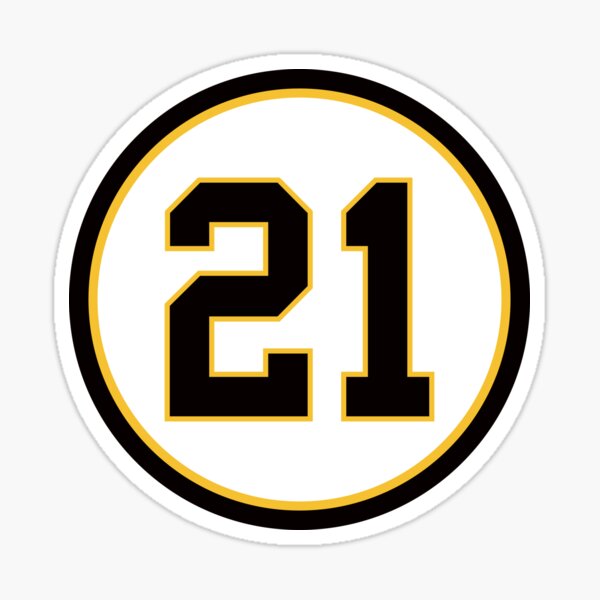 Roberto Clemente #21 Jersey Number Art Board Print for Sale by StickBall