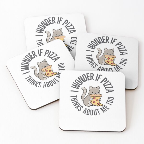 Item preview, I Wonder If Pizza Thinks About Me Too Pizza Lover designed and sold by Jajulile.