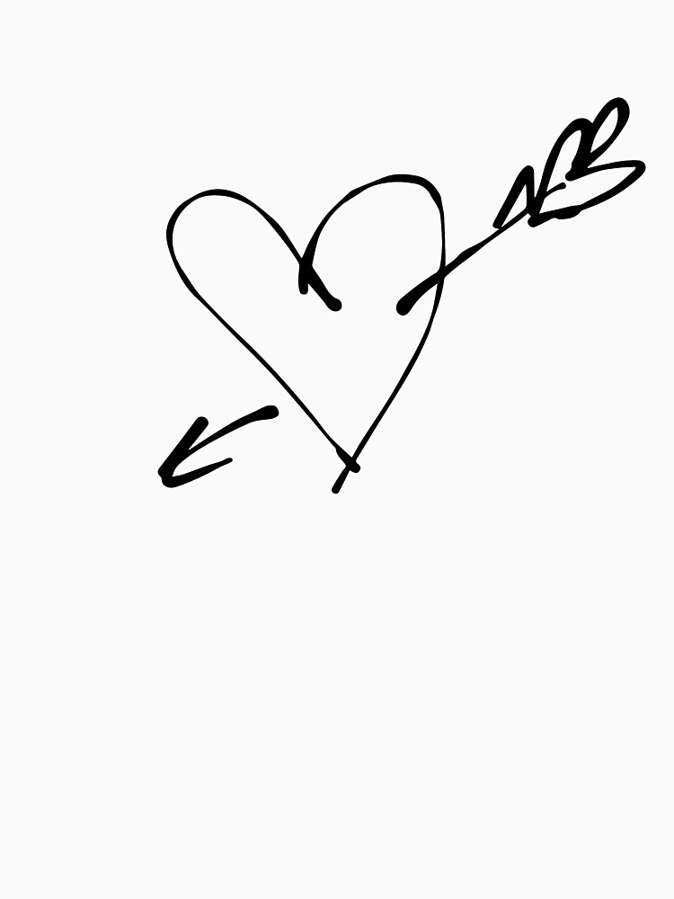 Pierced heart, ink by syrykh