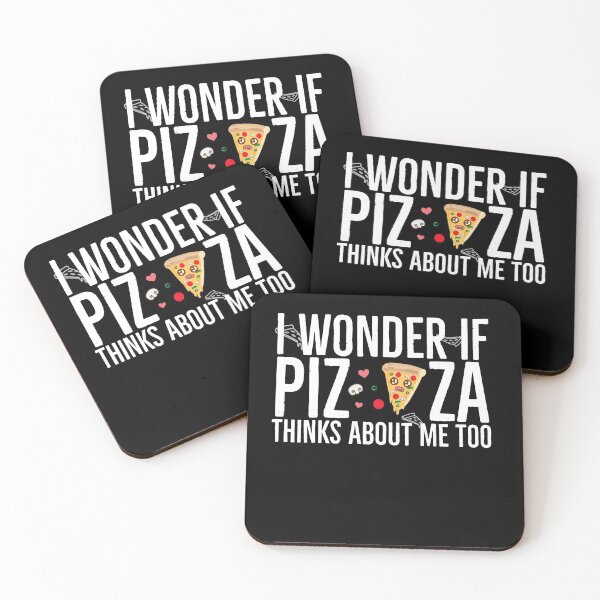 Item preview, I Wonder If Pizza Thinks About Me Too Funny Pizza designed and sold by Jajulile.