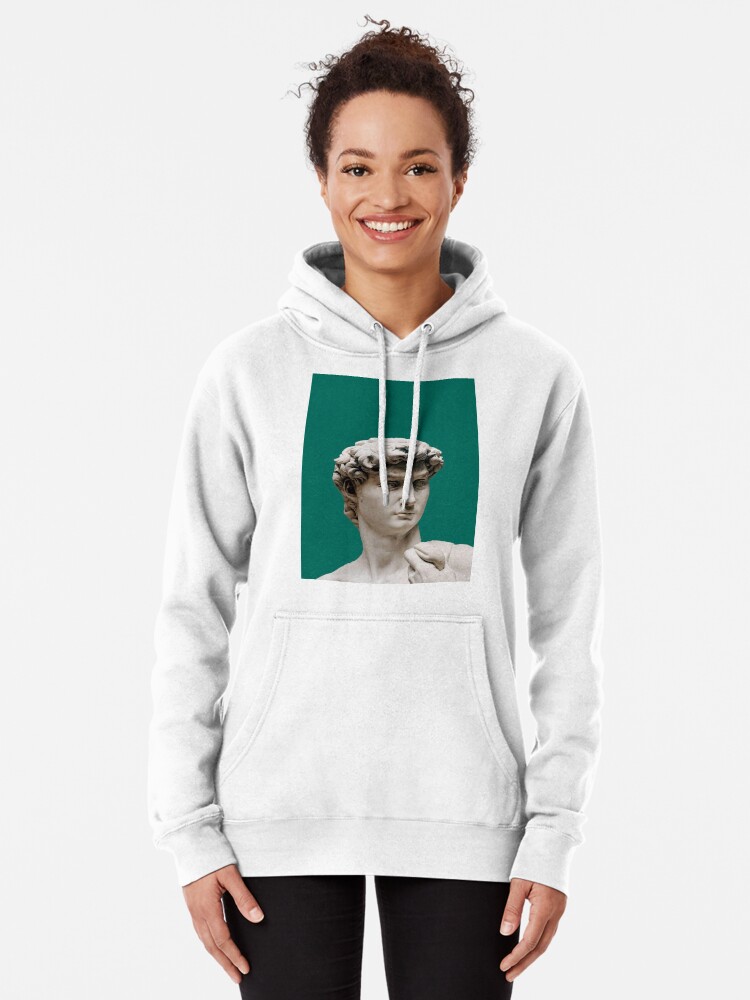 dark green statue | Pullover Hoodie