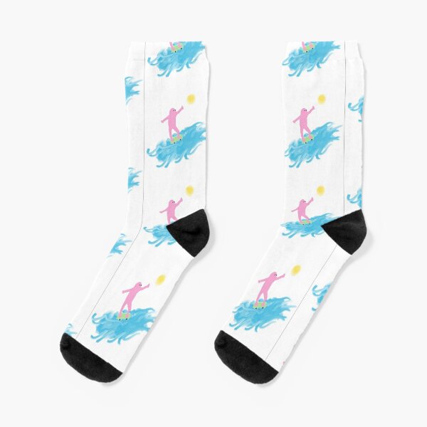 Surfing guy  Socks