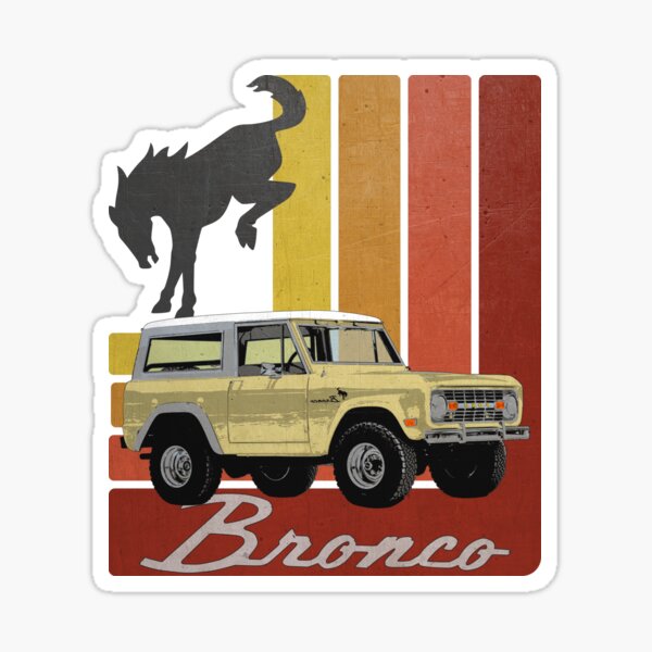 Ford Bronco - Retro Sticker