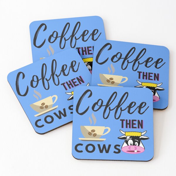Item preview, Coffee Then Cows - Black  designed and sold by OwlCanvas.