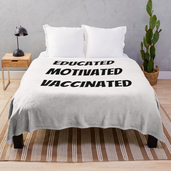 Item preview, Educated Motivated To Vaccinated designed and sold by LaceRenee.