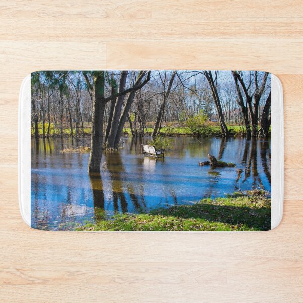 Item preview, Flooded park bench designed and sold by blb1014.
